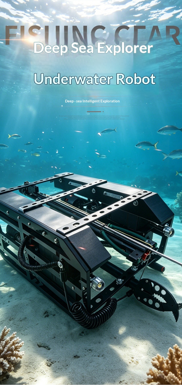 Underwater Drone With Robotic Arm - Подводный робот-дрон для рыбалки и поисково-спасательных