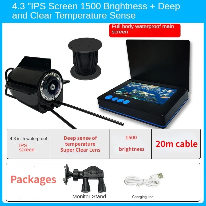 Underwater Fishing Camera 4K - Подводная визуальная HD камера ночного видения