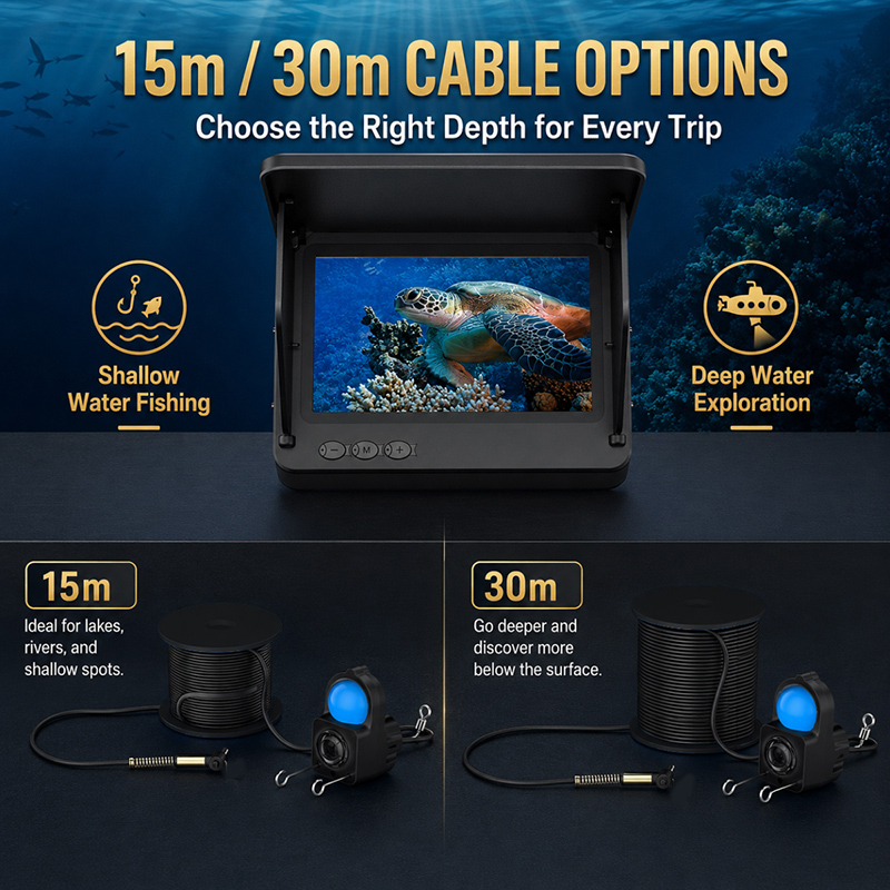 Эхолот-камера для подводной ры – обзор и цена Underwater Fishing Camera 4K