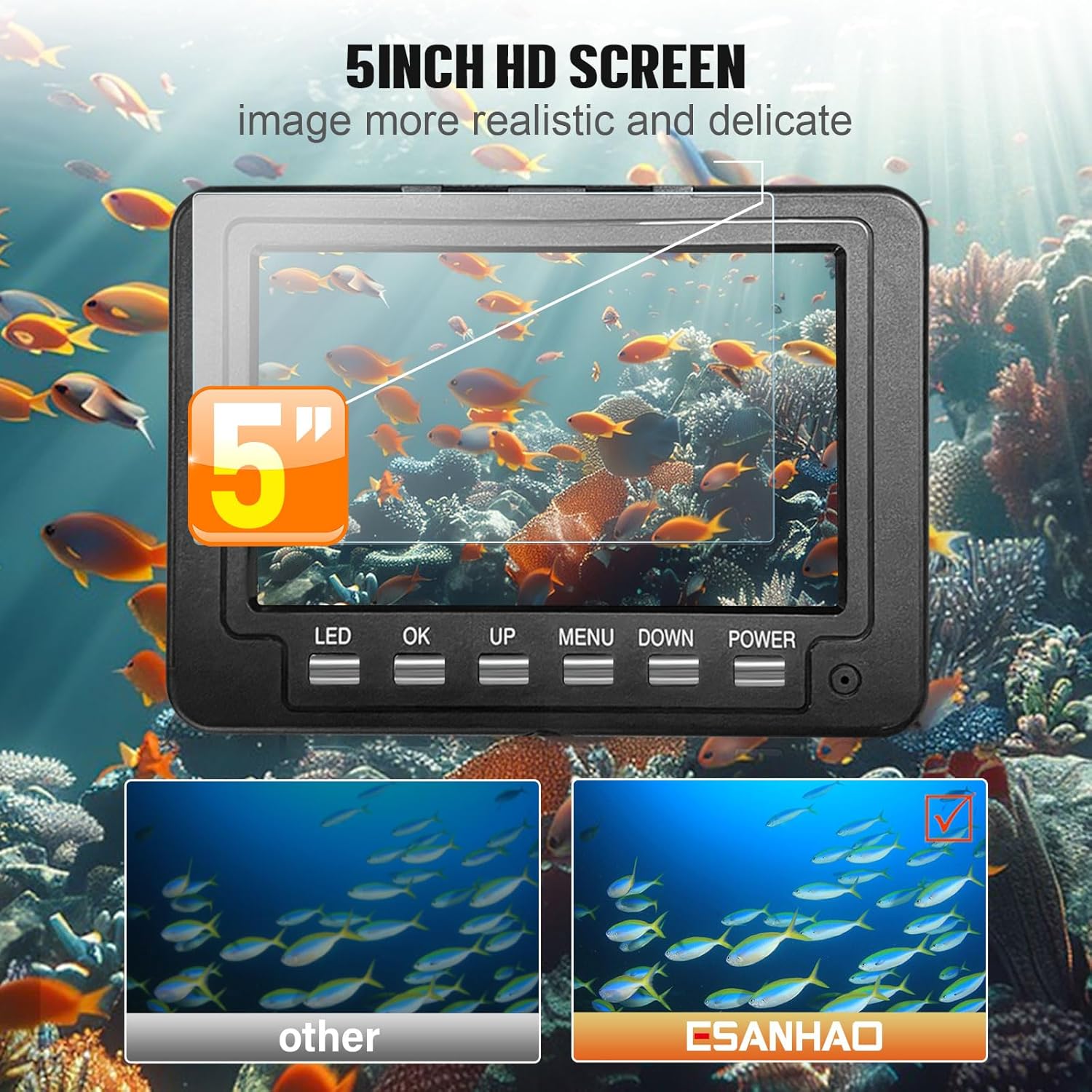Подводная рыболовная камера  - – обзор и цена Underwater Fishing Camera 4K