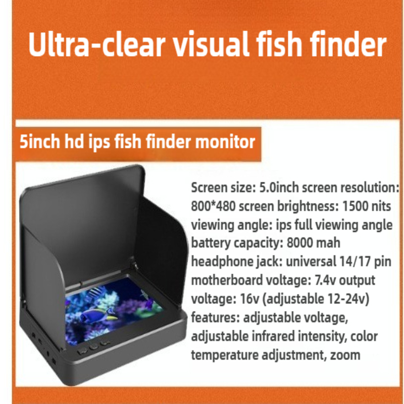 4,3/5-дюймовый IPS-монитор с ч – обзор и цена Underwater Fishing Camera 4K