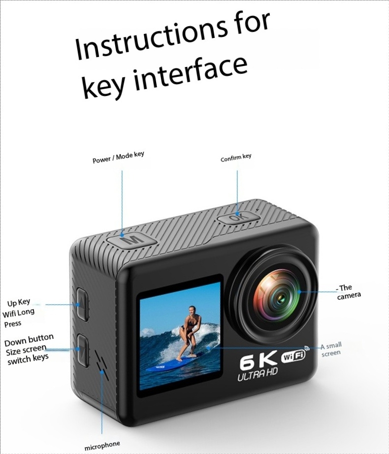 Экшн-камера с Wi-Fi, стабилиза – обзор и цена Underwater Fishing Camera 4K
