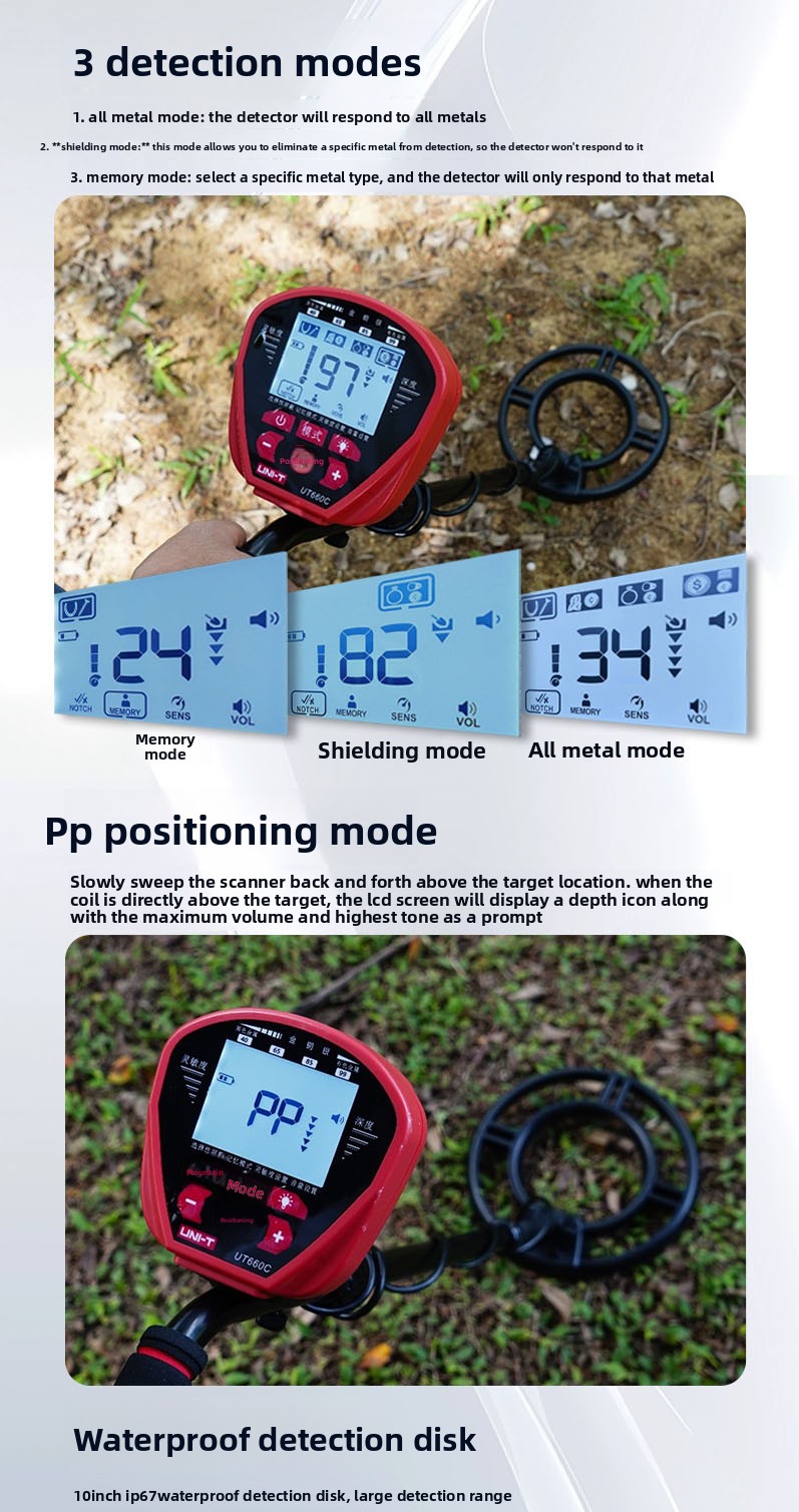 Промышленные металлоискатели U – обзор и цена Underwater Metal Detector Waterproof