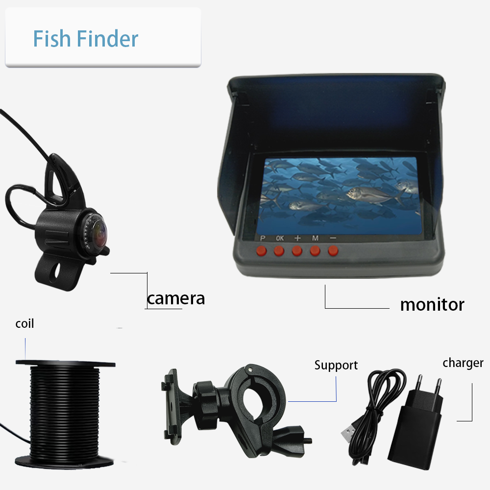 5-дюймовая подводная камера дл – обзор и цена Underwater Fishing Camera 4K