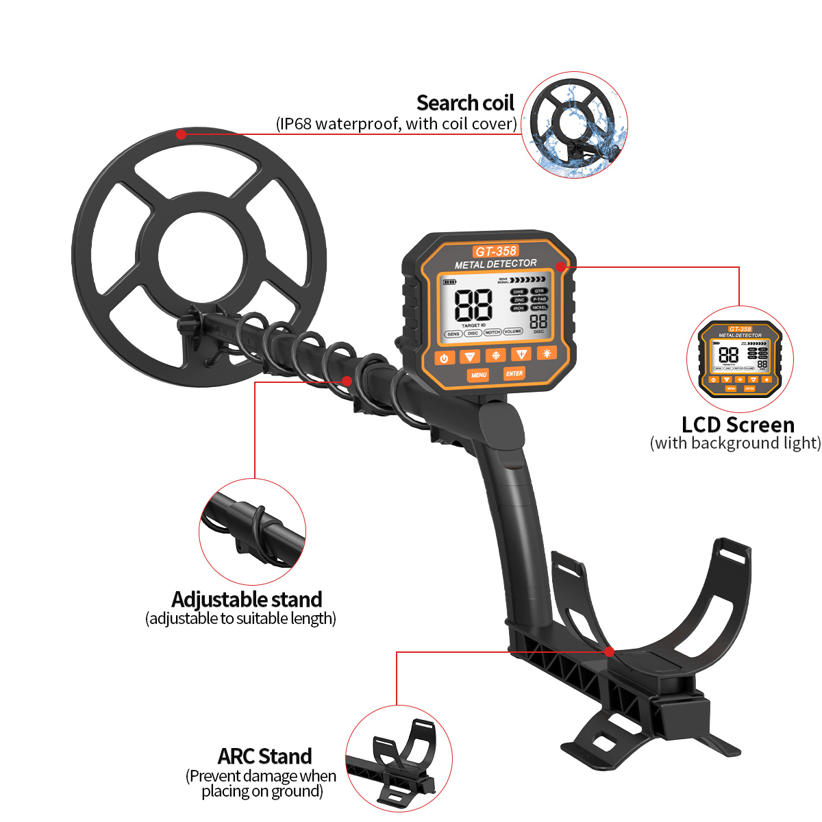 Охотник за сокровищами металло – обзор и цена Underwater Metal Detector Waterproof