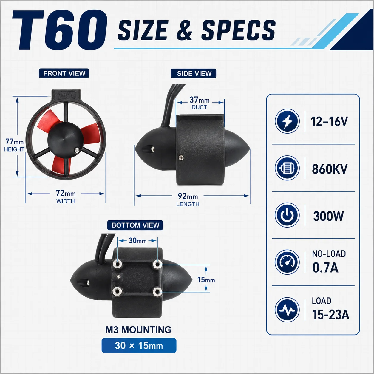 Водонепроницаемый подводный дв – обзор и цена Rov Underwater Robot Thruster