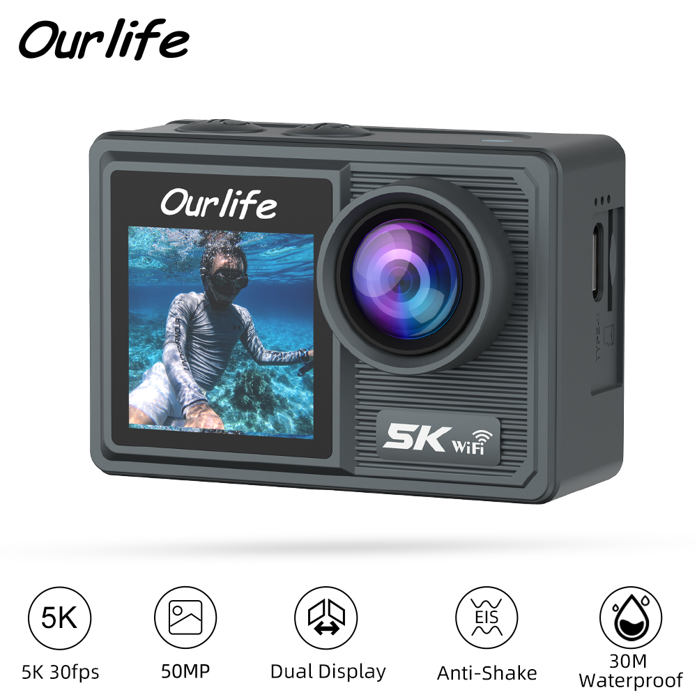 Экшн-камера Ourlife 5K 4K Вело – обзор и цена Underwater Fishing Camera 4K