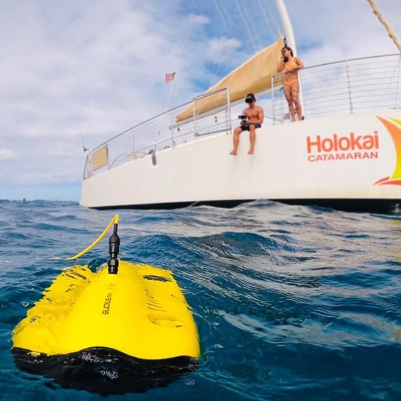 Подводный мини-дрон с 5 пропел – обзор и цена Underwater Drone 4K Camera 100M