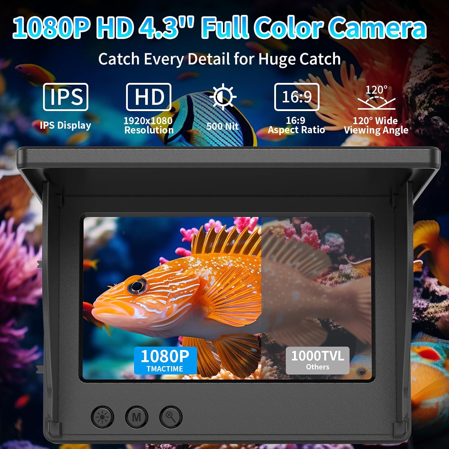 Подводная камера для рыбалки с – обзор и цена Underwater Fishing Camera 4K